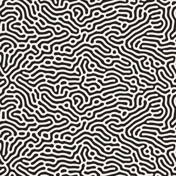 Vector seamless pattern. Monochrome organic shapes texture