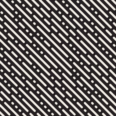 Vektör sorunsuz düzensiz yuvarlak çizgi çapraz çizgili desen