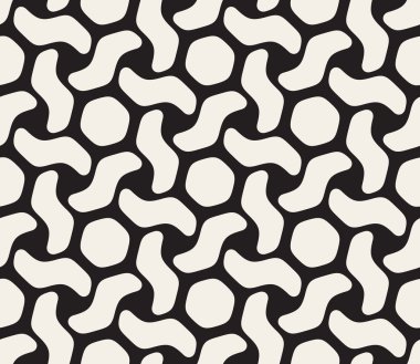 Vektör sorunsuz siyah ve beyaz kafes geometrik desen