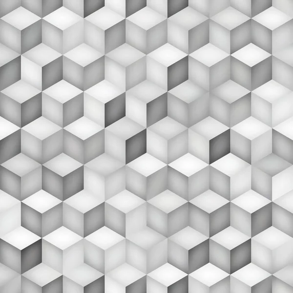 Vector naadloze Greyscale tinten kleurovergang Rhombus geometrische rasterpatroon — Stockvector