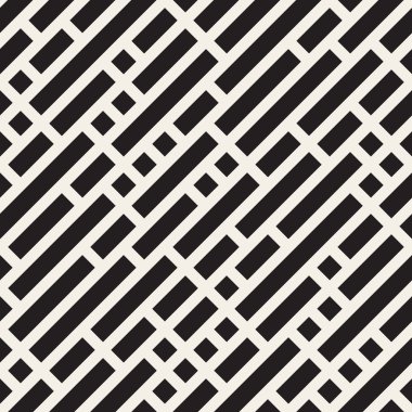Vektör sorunsuz siyah ve beyaz çapraz çizgili desen