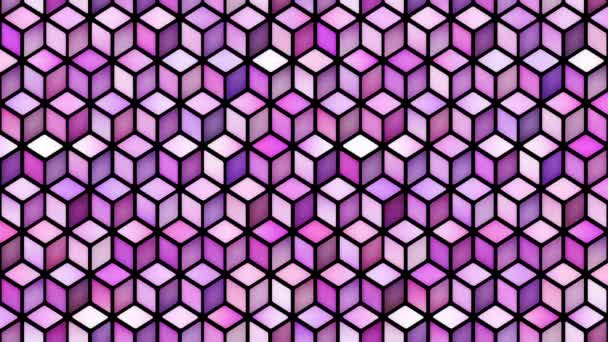Multicolor kubus vorm kleurovergang Motion lus — Stockvideo