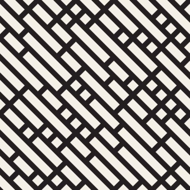 Vektör sorunsuz siyah ve beyaz çapraz çizgili desen