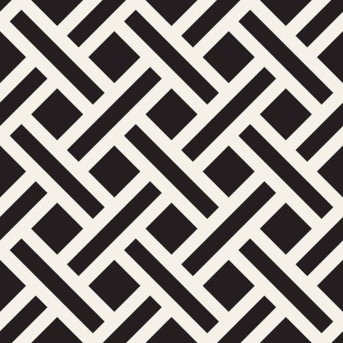 Vector seamless geometric pattern. Stylish abstract background. Repeating interwoven lines design. clipart