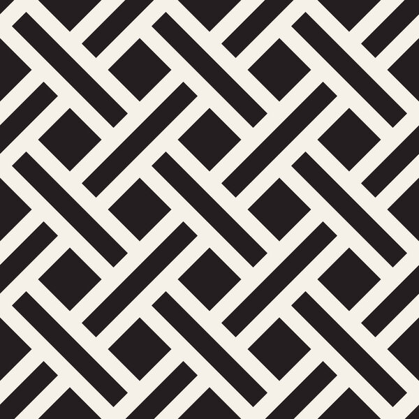 Векторный бесшовный геометрический узор. Стильный абстрактный фон. Повторяющийся дизайн переплетённых линий.
