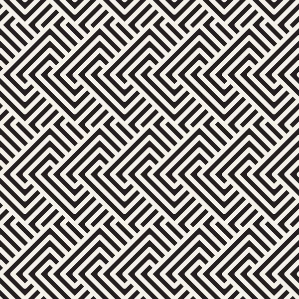 Vektor nahtlose geometrische Muster. Stilvoll abstrakter Hintergrund. Wiederholtes Verwobensein von Linien. — Stockvektor