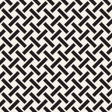 Vektör kusursuz desen. Tekrar eden geometrik kenetlenme çizgileri. Soyut kafes arkaplan tasarımı.