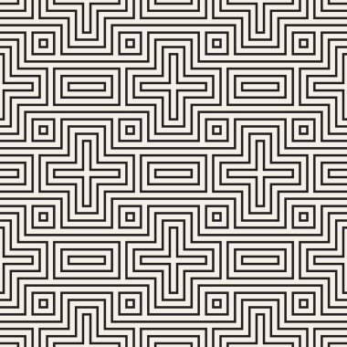 Vektör kusursuz desen. Geometrik çizgiler tekrarlanıyor. Soyut kafes arkaplan tasarımı.