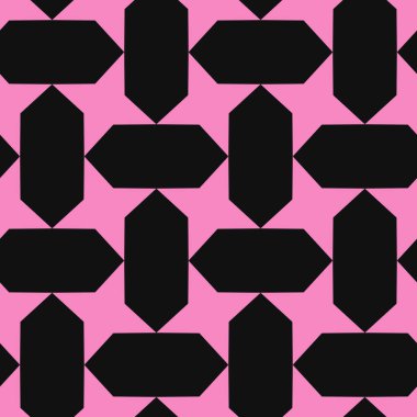 Cesur, minimalist, kusursuz desen. Geometrik elementler tekrarlanıyor. Soyut vektör arkaplan tasarımı.