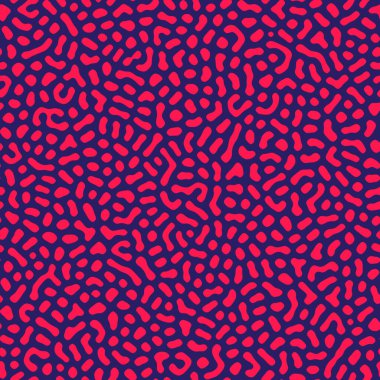 Vektör kusursuz desen. Soyut organik şekiller, doku. Düzgün doğal labirenti olan tek renkli fayanslı bir arka plan. Moda kaotik yüzey deseni tasarımı.