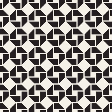 Vektör kusursuz desen. Modern stil soyut doku. Çizgili elementlerden geometrik fayanslar tekrarlanıyor