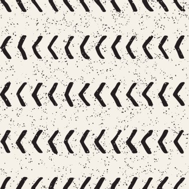 Basit mürekkep geometrik desen. Tek renkli siyah-beyaz vuruşlar. Tasarımınız için el çizimi mürekkep fırçalı doku