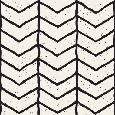 Basit mürekkep geometrik desen. Tek renkli siyah-beyaz vuruşlar. Tasarımınız için el çizimi mürekkep fırçalı doku