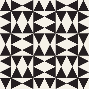 Vektör kusursuz desen. Modern stil soyut doku. Çizgili elementlerden geometrik fayanslar tekrarlanıyor