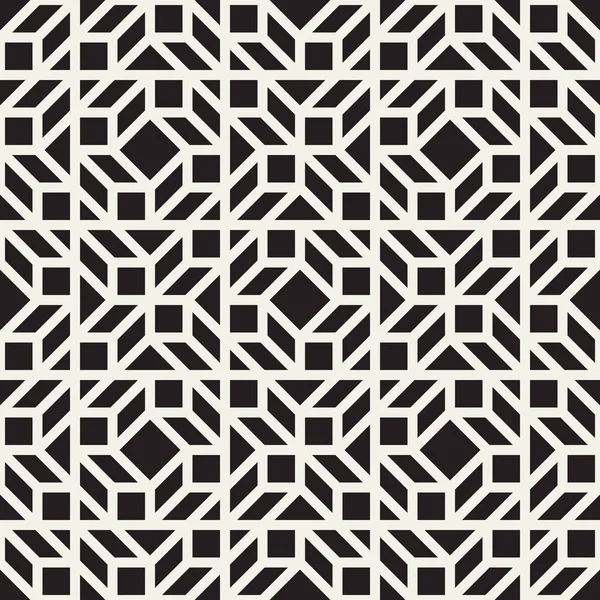 Vektor Nahtlose Muster Wiederholte Abstrakte Hintergründe Schwarz Weißes Geometrisches Design — Stockvektor