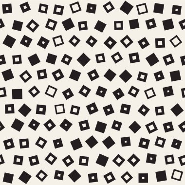 Kusursuz kaotik şablonlar. Rastgele dağılmış geometrik şekiller. Soyut retro arkaplan benzetim tasarımı