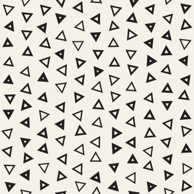 Kusursuz kaotik şablonlar. Rastgele dağılmış geometrik şekiller. Soyut retro arkaplan benzetim tasarımı