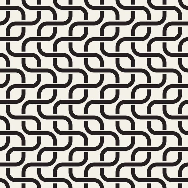 矢量无缝几何图案 简单的抽象线条格子 重复元素时尚的背景排序 — 图库矢量图片