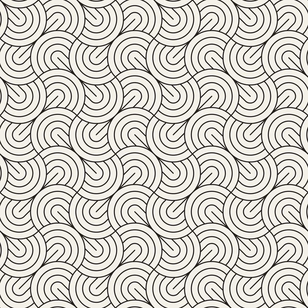 Векторный Бесшовный Шаблон Повторяю Абстрактный Фон Черно Белый Геометрический Дизайн — стоковый вектор