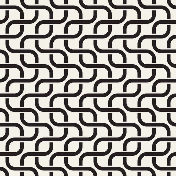 Vektor Nahtlose Geometrische Muster Einfache Abstrakte Linien Greifen Ineinander Wiederholte Stockillustration