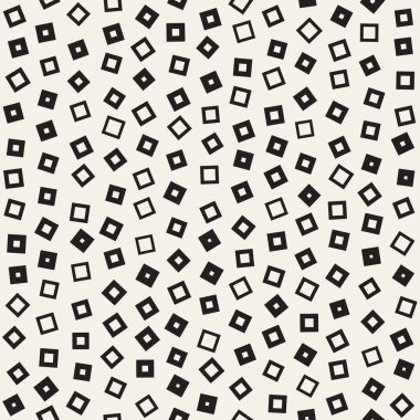 Kusursuz kaotik şablonlar. Rastgele dağılmış geometrik şekiller. Soyut retro arkaplan benzetim tasarımı