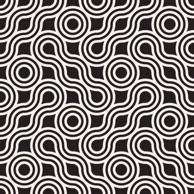 Vektör kusursuz desen. Modern stil soyut doku. Geometrik fayans tekrarlanıyor