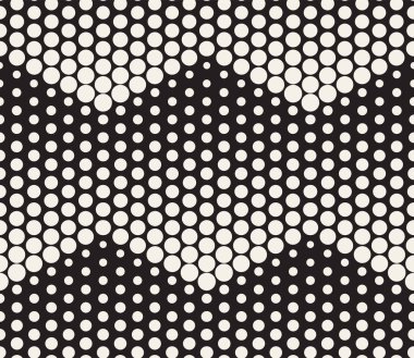 Vektör kusursuz desen. Soyut arka plan tekrarlanıyor. Siyah ve beyaz geometrik tasarım. Modern stil dokusu.