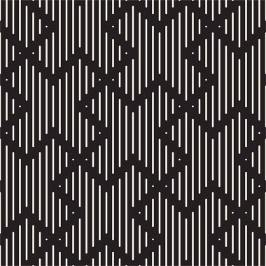 Vektör kusursuz desen. Soyut arka plan tekrarlanıyor. Siyah ve beyaz geometrik tasarım. Modern stil dokusu.