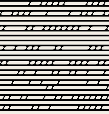 Vektör sorunsuz siyah ve beyaz çizgiler desen