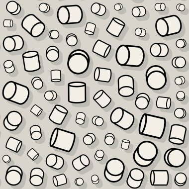 Vektör sorunsuz karmakarışık rasgele silindir desen