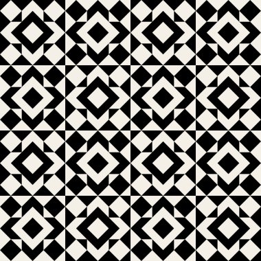 vektörsüz siyah ve beyaz geometrik desen