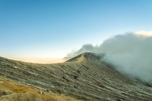 Cratere Kawah Ijen, INDONESIA — Foto Stock