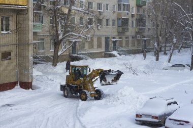 Kar buldozer Temizleme