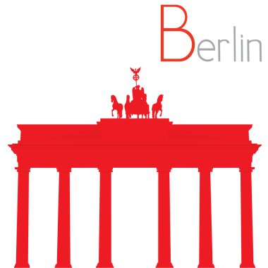 Brandenburg Kapısı, vektör çizim