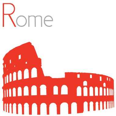 Colosseum, vektör çizim