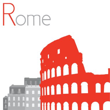 Colosseum, vektör çizim