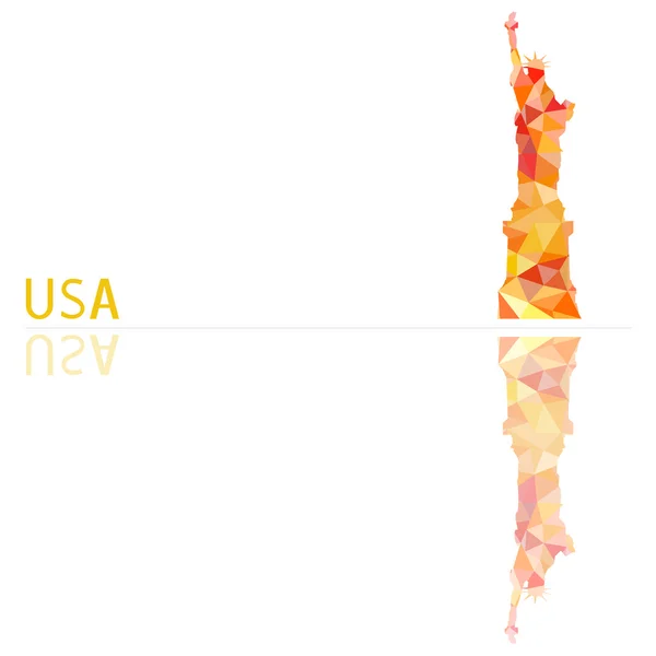 Símbolo de los Estados Unidos, ilustración vectorial — Vector de stock