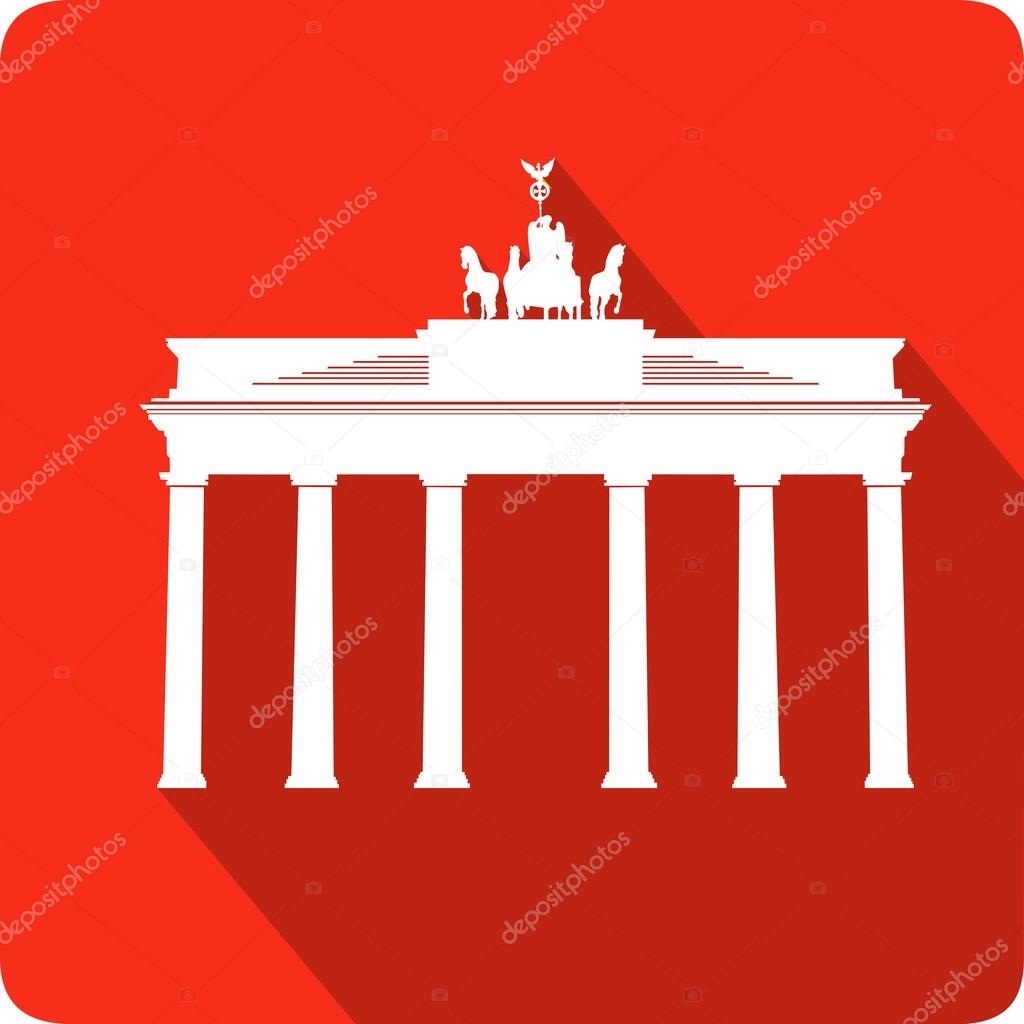 Brandenburg Gate, vector illustration