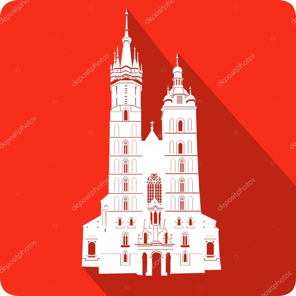 church, vector illustration