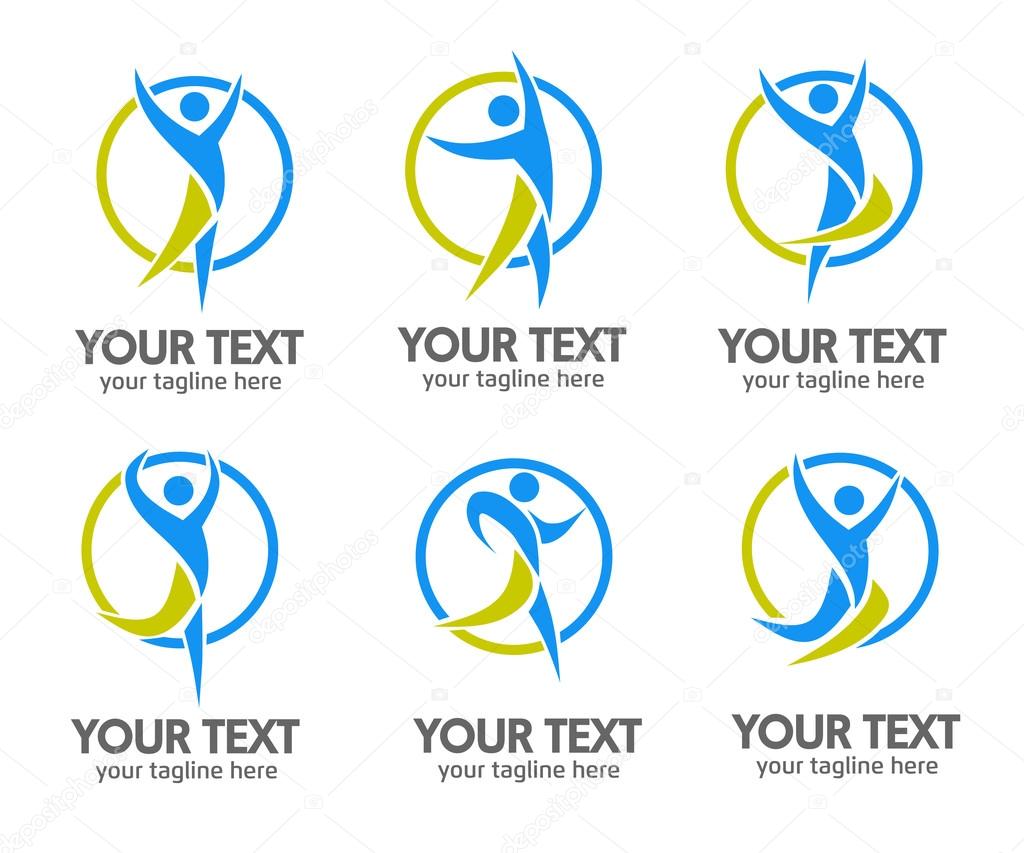 Elegant and modern Active people logo vector concept.