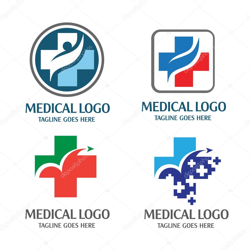 Medical logo concept,Simple, modern and eye-catching, best cross health logo,Simple, modern and eye-catching