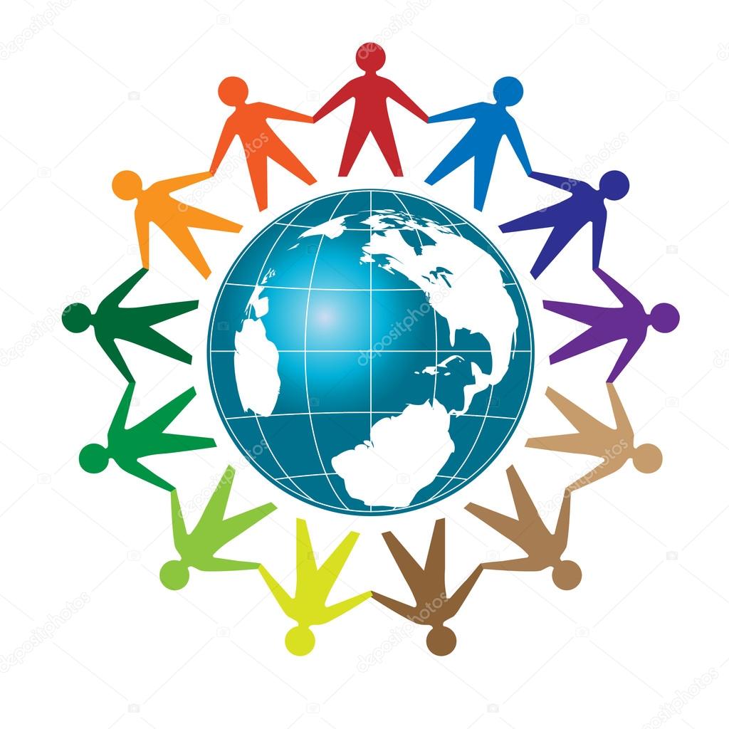 Elegant and simple concept People social  community work logo set