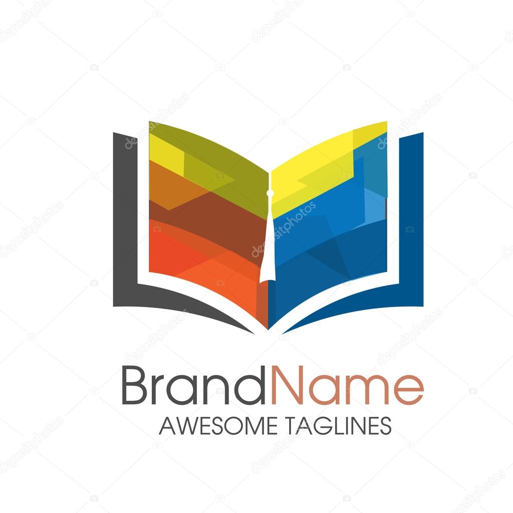 Illustration modern and  simple colored book vector