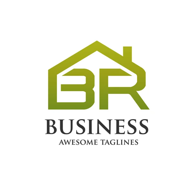 BR property logo vector — Stock Vector