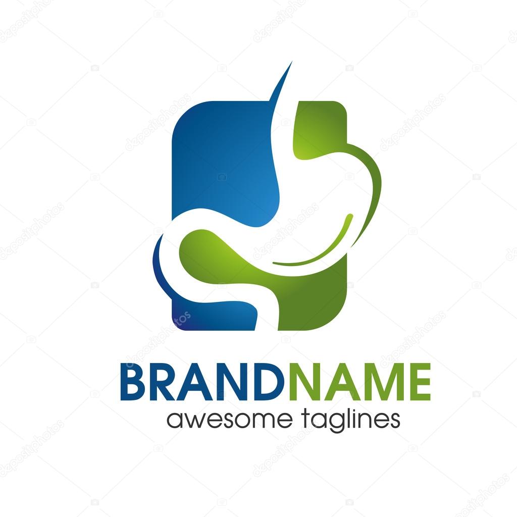 Illustration Gastroenterology Health Logo