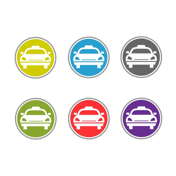 Elegante en moderne Taxi pictogram logo — Stockvector