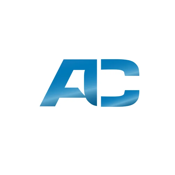 ตัวอักษรที่งดงาม AC, A, C, A และ C โลโก้ — ภาพเวกเตอร์สต็อก