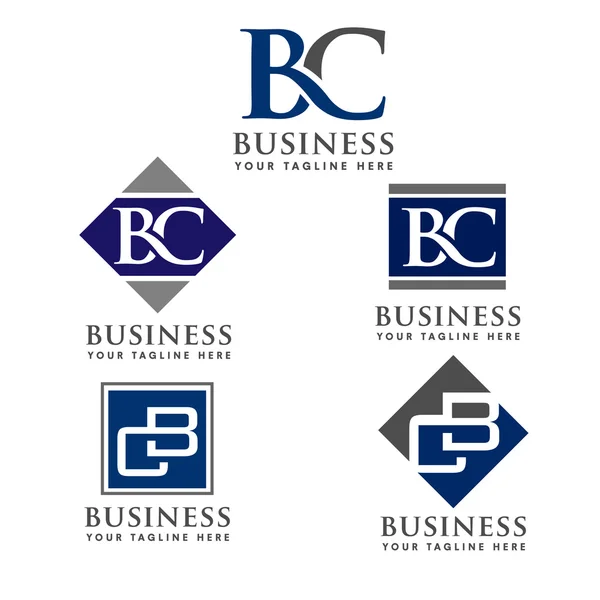 Bc, cb Buchstabe Logo — Stockvektor
