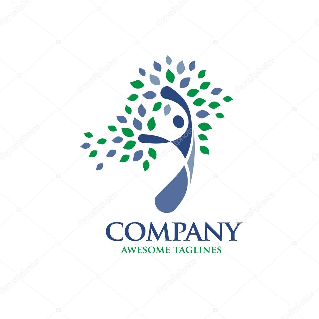 Elegant and simple Mental health psychology concept