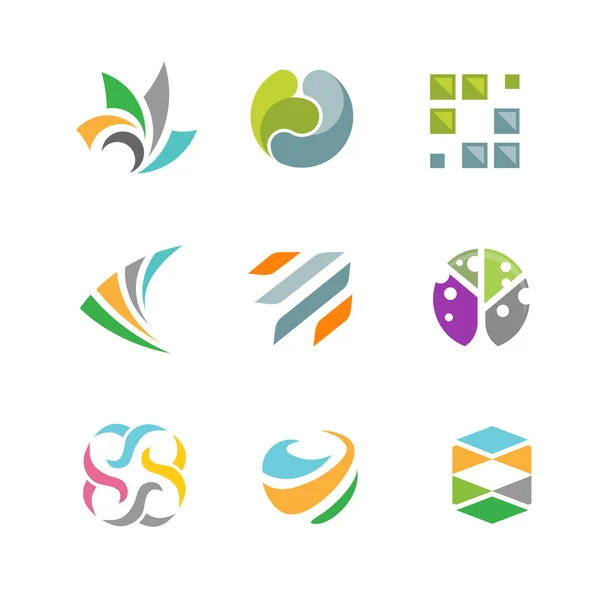 Set logo aziendale aziendale — Vettoriale Stock